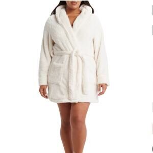 Honeydew Intimates Womens XL-XXL Snug Bug High Pile Fleece Hooded Robe NEW